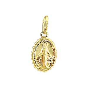 Médaille miraculeuse plaqué or H 17mm Pendentifs chez Sainte Foy Bijoux